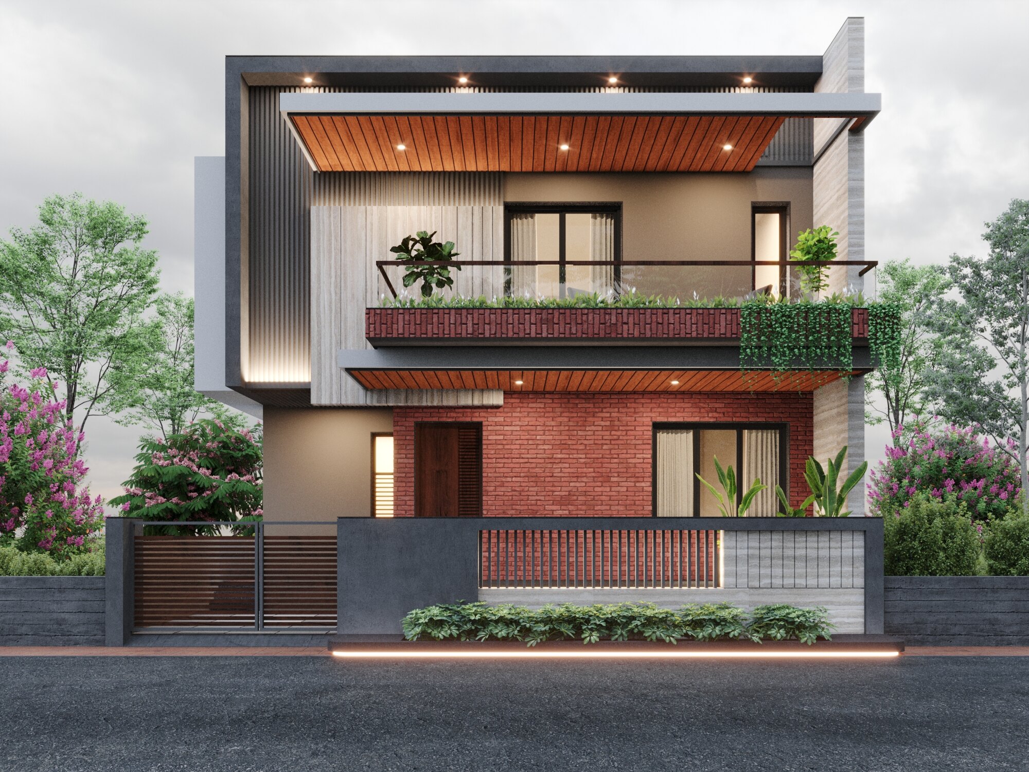 2 Storey Sleek Bunglow's Engineering and Architecture by North Change for Mr. Chetan patel - 3